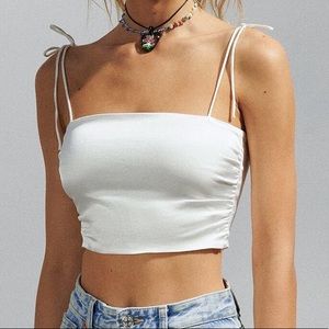 NWT Zara Satin Crop Top